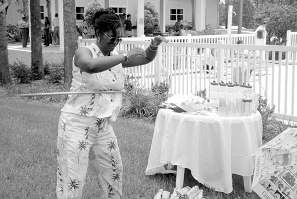 Beverly Brooks at the company picnic